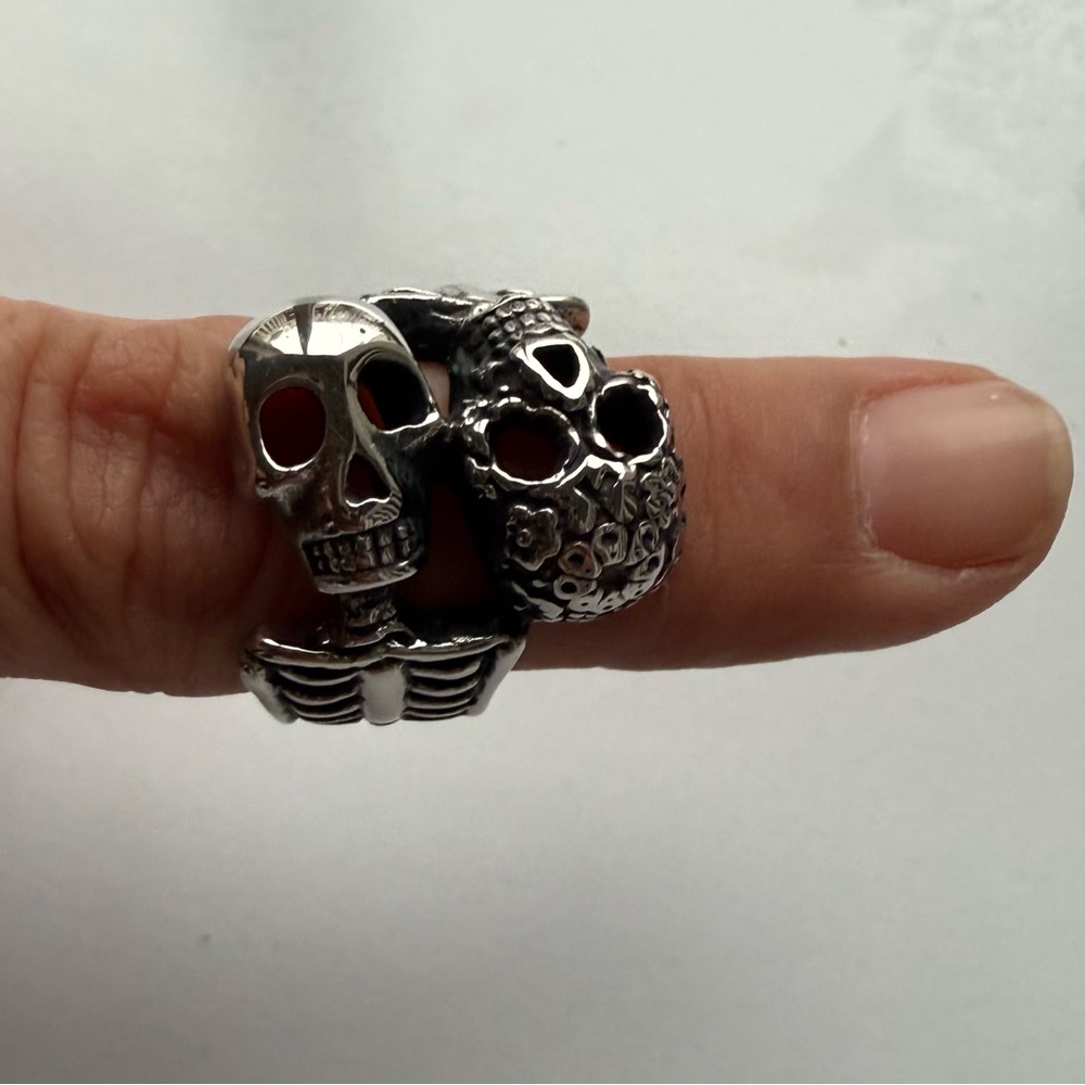 Silver Skull Ring